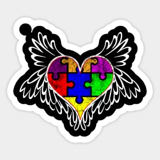 Heart Of An Angel Autism Sticker